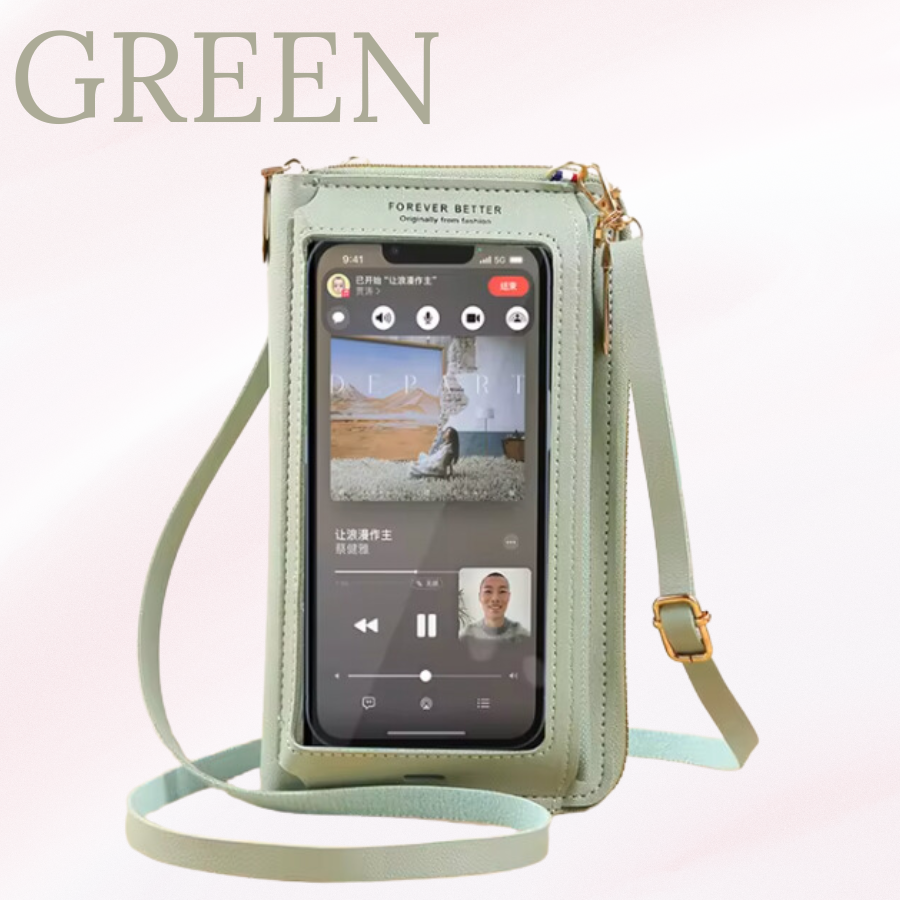 Daisy Bag - Touch Screen Waterproof Leather Crossbody Phone Bag for iPhone, Galaxy & Other