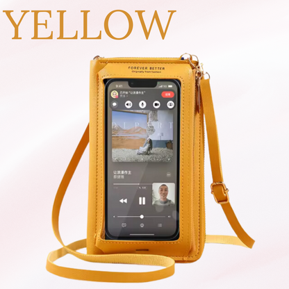 Daisy Bag - Touch Screen Waterproof Leather Crossbody Phone Bag for iPhone, Galaxy & Other