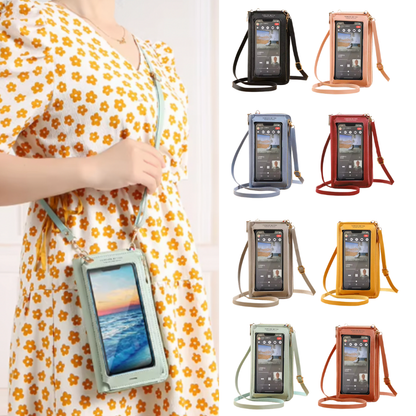 Daisy Bag - Touch Screen Waterproof Leather Crossbody Phone Bag for iPhone, Galaxy & Other