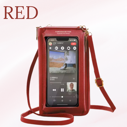 Daisy Bag - Touch Screen Waterproof Leather Crossbody Phone Bag for iPhone, Galaxy & Other