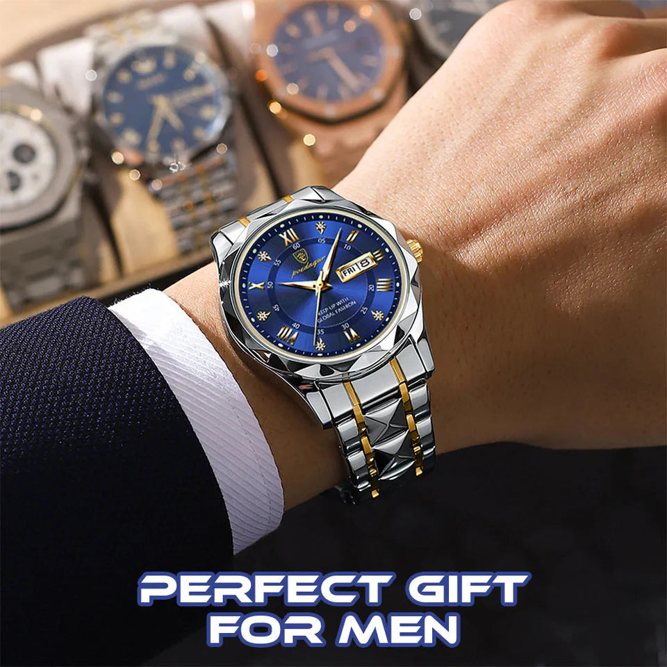 Luxury Waterproof Luminous Stainless Steel Men Watch