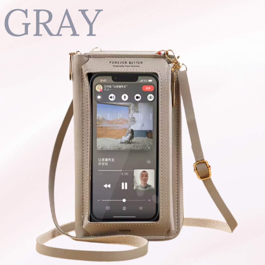 Daisy Bag - Touch Screen Waterproof Leather Crossbody Phone Bag for iPhone, Galaxy & Other