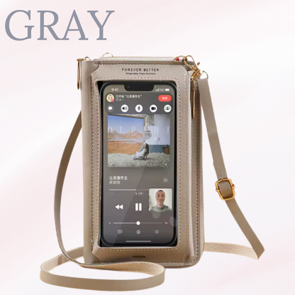 Daisy Bag - Touch Screen Waterproof Leather Crossbody Phone Bag for iPhone, Galaxy & Other