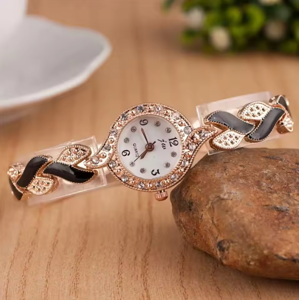 Geneva Luxury Set - Women Watch Hand Jewelry Set Diamond Bracelet Watch